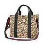 Leopard Print Canvas Tote Bag for Ladies Large Capacity Canvas Bag Customization