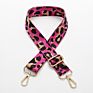 Leopard Print Pattern Adjustable Replaceable Webbing Shoulder Strap