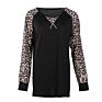 Leopard Women Long Sleeve Casual Polyester Shirt