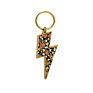 Lightening Bolt Enamel Keychain Customized Logo Hard Enamel Key Chain Gold Plated Keyrings