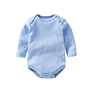 Long-Sleeve 100% Cotton Baby Bodysuit Multi-Color Unisex Baby Solid Boy Rompers