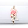Lovely Artificial Floral Nylon Kids Toddler Hair Bands Elastic Newborn Baby Girl Flower Headband