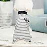 Lovely Striped Dog Four Leg Clothes Autumn Pet Clothes Small Xl Xxl Dog Clothing with Heart Stripe