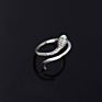 Luxury 925 Sterling Silver Snake Gold Jewelry Women Diamond Ring