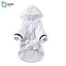 Luxury Drying Absorbent Soft Pet Towel Microfiber White Baby Dog Bathrobe