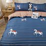 Luxury Printed Pillow Case Bed Sheet and Quilting Comforter Sets Quilt Bedding 4 Piece
