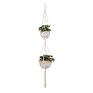 Macrame Plant Hanger Beaded Balcony Wall Decorations Indoor Macrame Plant Hanger Decor Plant Hanger