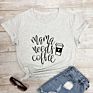 Mama Needs Coffee T-Shirt Funny Tired Mom Tshirt for Women