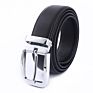 Man Adjustable Alloy Buckle 3.5Cm Leather Belt