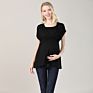 Maternity Clothing Nursing Top Breastfeeding T Shirt for Pregnant Women Casual Soft Stretch Fabric Design