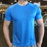 Men Activewear T Shirts 100% Polyester T Shirts Gym Elastane Athletic Quick Dry Top Shirts Mens