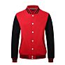 Men Unisex Button down College Letterman Bomber Jackets Baseball Varsity Jacket