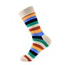 Men's Fun Dress Socks Colorful Stripe Socks for Men Cotton Patterned Socks