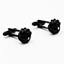 Metal Brass Black Knot Cuff Links Tuxedo Sleeve Button Cufflinks
