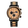 Metal Wood Watch Classic Handmade Timepieces Men's Wristwatches Dropshipping with Moon Phase