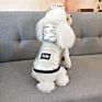 Metallic Color Puppy Costume Silver Pet Cat Jacket