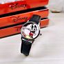 Mickey Mouse Kids Watch Children Leather Strap Quartz Watches Boy Girl Birthday Gift Clock Young Man Happy Time Top