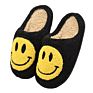 Microterry Fashionable Fluffy Comfortable Happy Face Smiley Face Home Slippers for Women Lady