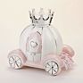 mini  ceramic car money  saving box pink atm savings bank money box