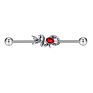 Mix Styles 50Pcs Surgical Steel Industrial Barbell 14G Earrings Tragus Piercing Cartilage 38Mm 1&1/2 Inch Long Bar Body Jewelry