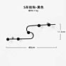 Modern Home Hallway Key Hook Entrance Coat Hook behind Door Living Room Room Fitting Room Wall Arrow Hook