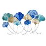 Modern Metal Sculpture Ginkgo Biloba Leaves Decorative Wall Hanging Art