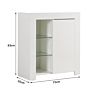 Modern Style Multilayer 3 Adjustable Wood Sideboard Cabinet Modern Credenza