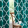 Morocco Room Darkening Window Drapes Printed Blackout Curtain Set with Grommets for Living Room and Bedroom