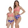 Mother Daughter Swimwear Bikini Bathing Swimming Suit Beachwear Family Matching Mom Kid Clothes