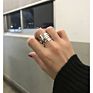 Multi Lines Layered Wrapped Spiral Rings Brass Geometric Gold Plated Rings for Women Circle Polish Statement Minimalist Jewelry