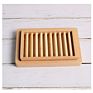 Natural Rectangle Multipurpose Soap Dish Wood Soap Tray Storage Shelf Plate Frame Soap Dish