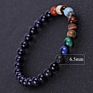 Natural Stone Eight Planets Bead Bracelet Universe Solar System Bracelet for Men Women Jewelry