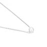 Necklace Minimalist Simple Jewelry 316L Stainless Steel 4Mm Pearl Pendant Choker Necklace