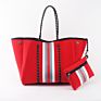 Neoprene Beach Tote Bag Women Shopping Bag Light and Soft Fabric Extra Large Capacity Eco-Friendly Single Shoulder Bag