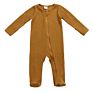 Newborn Baby Autumn Clothes Ribbed Footie Rompers Infant Rib Footie with Mitten & Zipper