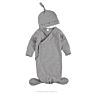 Newborn Infant Toddler Boy Girl 100% Cotton Knotted Kimono Baby Sleep Gown with Hat