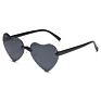 Newest Gradient Rimless Cartoons Love Heart Shape Kids Boy Sunglasses Girls Manufacture for Uv Sun Glasses