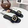 Nice Flat Slippers with Belt Buckle Women's Sandals 1314