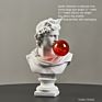 Nordic Art Classroom Half-Body Figure Sketch Plaster Sculpture Living Room Entrance Art Decorations Decoration Modern