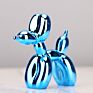 Nordic Resin Dog Crafts Electroplating Balloon Dog Sculpture Home Decorations Modern Living Room Desktop Animal Decor Ornament