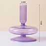 Nordic Style Romantic Colored Candle Holder Glass for Wedding Decorations Candlestick