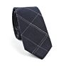 Novelty Formal Dark Color Stripe Check Cotton Business Neck Ties for Gentlemen