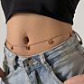 Nuoro Personalized Golden Butterfly Tassel Waist Chain Micro-Inlaid Simple Beach Holiday Alloy Rhinestone Body Chain