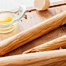 Olive Wood Large Size French Rolling Pin with Tapered Ends for Easy to Roll Functionality Baking Tool for Fondant
