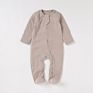 Organic Cotton Autumn Long Sleeve Footie Baby Boy Bodysuit