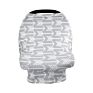 Organic Knit Stretchy Baby Nursing Cover for Breastfeeding, Multi Use 5 in 1 Floral Printing Car Seat Cover Baby Nursing//