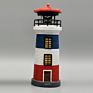 Outdoor Solar Powered Resin Craft Lighthouse Lights Outdoor Solar Night Light Rolling Light Led Garden Ornament Home Decoration