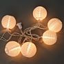 Outlet Mini Chinese Nylon Lantern String Globe Lantern Christmas Tree Decoration String Light Led Lantern Light