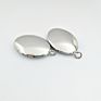 Oval Shape Blank Locket Pendant Necklace Photo Frame Chain Necklace Heart Locket Stainless Steel Wedding Jewelry Joyas Plata