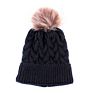 Parent-Child Hat and Cap Woman Fur Pom Beanie